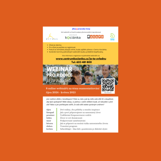 Já to zvládnu – cyklus online besed pro rodiče dětí s hendikepem